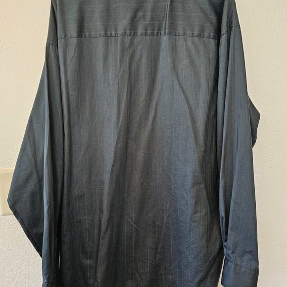 KENNETH COLE REACTION Men's Dress Shirt XXL 18 34-35 Wrinkle Free Green - Picture 6 of 7